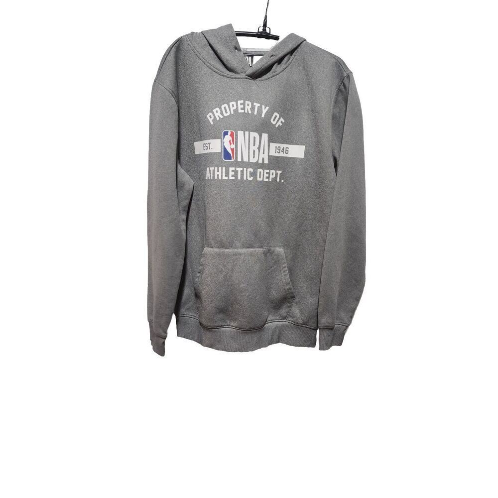 NBA Men's Hoodie Small Gray and White Pullover